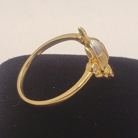 14k solid Gold Turtle Rings size 8 - Picture 9 of 15